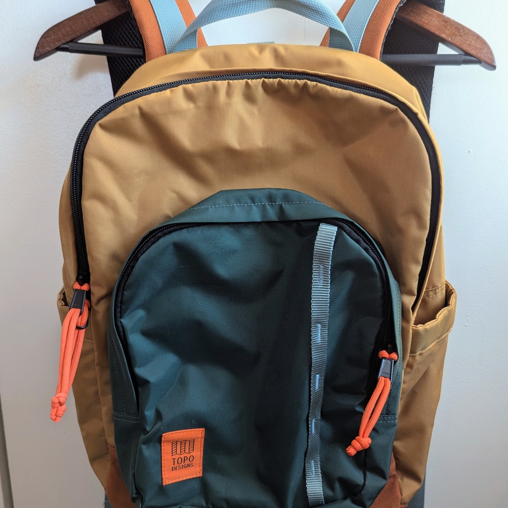 Topo Designs Backpack - Brown and Dark Green